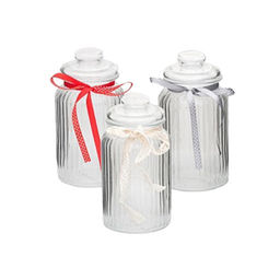 Банка стеклянная с крышкой FLEUR 1000мл арт.ABF065G /Люминарк/