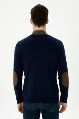 U. S. Polo Assn Мужской темно-синий базовый свитер - U.s. polo assn фото 5