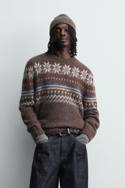 TEXTURED FAIRISLE JACQUARD JUMPER - Zara фото 2