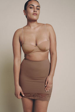 SKIRT WITH POLYAMIDE LACE - Zara фото 11