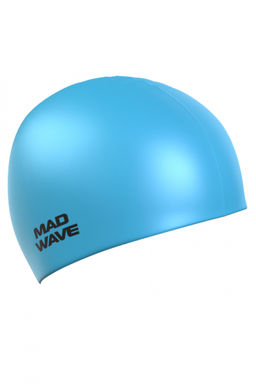 Силиконовая шапочка Light big, Intensive silicone solid, Light silicone solid, Aqua mirror, Mad team, Intensive big, Multi adult big, Silicone Printed Junior with fin PIG - Mad wave фото 2