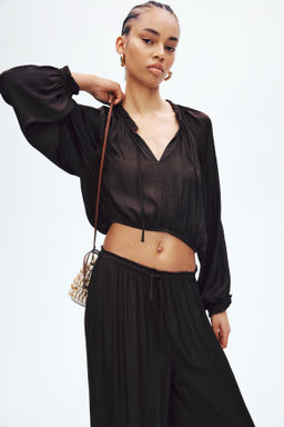 Blusa con mangas globo - H&m фото 4