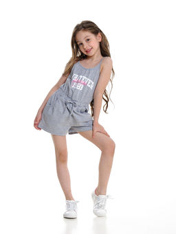 Ромпер с принтом UD 7584 серый - Mini maxi фото 4