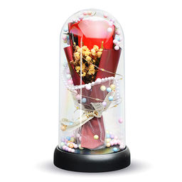 Светильник "Необыкновенная роза" в коробке (красный)