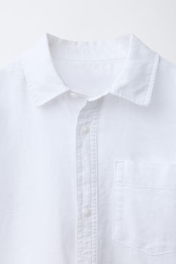 CAMISA BOLSILLO OXFORD / Blanco - Zara фото 3