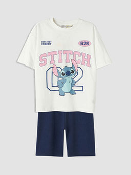 Stitch Bask?l? K?z ?ocuk Tak?m