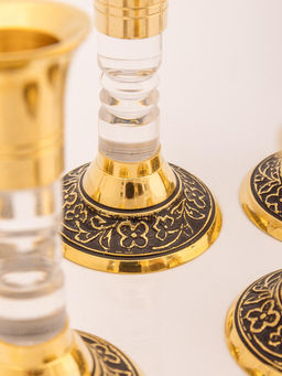 Подсвечник набор из 6-ти (HAJI антик) № П736/3 - Ганг фото 8