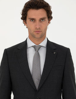 Черный костюм узкого кроя - Cacharel фото 2