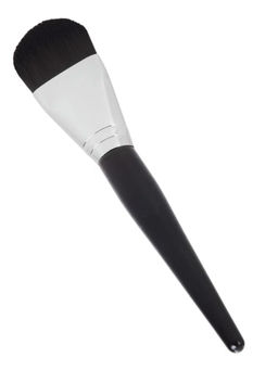 Kristaller Кисть макияжная для нанесения тона и масок плоская округлая, черный, 17 см