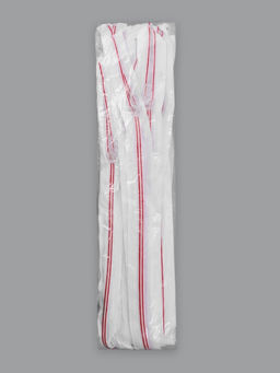 Цена за 10 шт. Молния «Спираль», №5, разъёмная, замок автомат, 80 см, белая, красная