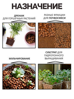Цена за 2 шт. Дренаж Керамзит «Рецепты Дедушки Никиты» фр 10-20, 1 л