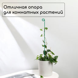 Цена за 10 шт. Колышек для подвязки растений, h=60 см, d=3 мм см, проволочный, зелёный, Greengo  фото 2