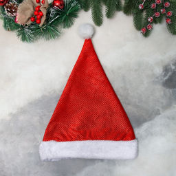 Колпак новогодний «Сияние» 30×38 см, красный