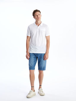 Polo Yaka K?sa Kollu Erkek Dokulu Ti??rt