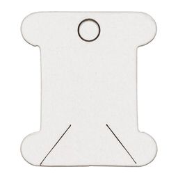 Gamma LBK-40 Бобины для мулине картон 4.1 см 40 шт в блистере белый