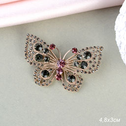 Брошь Бабочка 4,8 см / GM273-66 /уп 12/