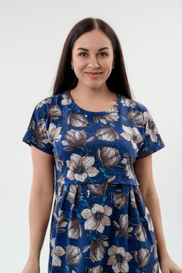 Платье женское из кулирки Миранда синий - Амадэль фото 9