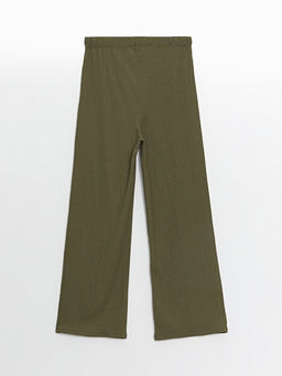 Beli Lastikli D?z Geni? Pa?a Kad?n Pantolon - Waikiki фото 2