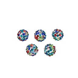 Бусина Zlatka пластик BWM-08 8 мм 5 шт №19 радужный