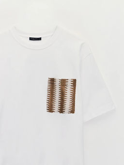 Футболка с декоративным карманом / Zarina  фото 10