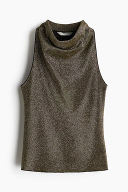 Top brillante con escote drapeado - H&m фото 4