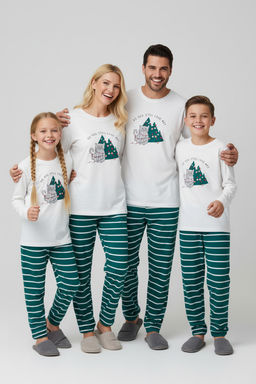 K?rm?z? Yumusak Dokulu Bask?l? Regular Orme Unisex Cocuk Pijama Tak?m? TKDAW26PT00004 - Trendyolmilla фото 7