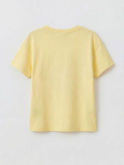 Bisiklet Yaka Capyfun Bask?l? K?z ?ocuk Ti??rt