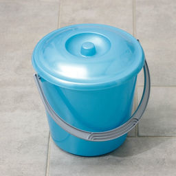 Ведро с крышкой «Соло», 3 л, перламутровое бирюзовое