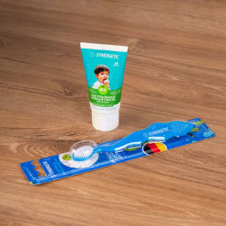 Детская зубная щетка, от 3 до 6 лет, мягкая 1шт. (голубая)