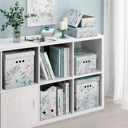 VAL BT-BCTN-LG-4S Короб картонный, складной, малый, 25*33*18.5 см, набор 4 шт., BOTANIC LIGHT, шт - Valiant фото 3