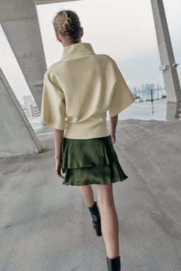KNIT JUMPER WITH SHOULDER PADS AND SHORT SLEEVES - Zara фото 11