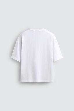 T-SHIRT WITH CONTRAST PRINTS - Zara фото 9
