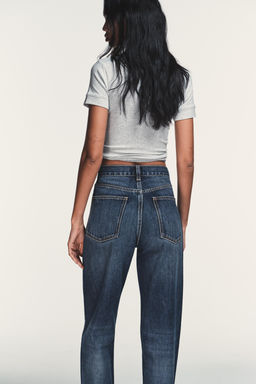 TRF WIDE-LEG HIGH-WAIST FULL LENGTH JEANS - Zara фото 32