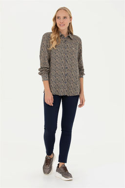 Женские темно-синие брюки