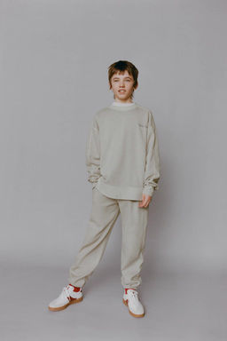 INTERLOCK SWEATSHIRT AND JOGGER TROUSERS SET
