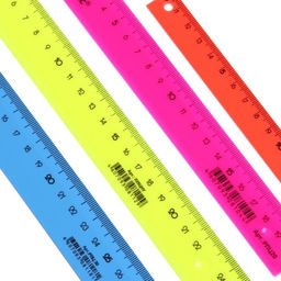 Цена за 3 шт. Набор 4 линейки Calligrata "Neon", 15, 20, 25 и 30 см, непрозрачная, европодвес, микс