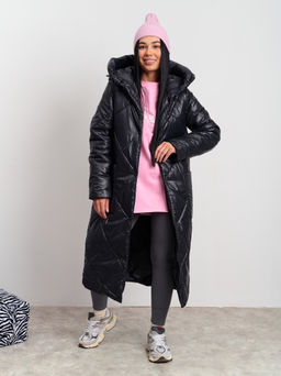 Пальто женское зимнее "Кит" черный