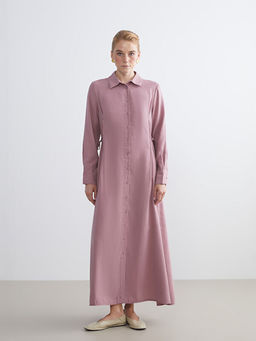 Modal Kar???ml? G?mlek Elbise