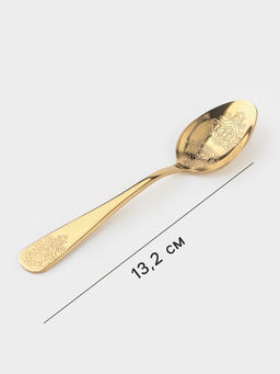 Набор столовых ложек Доляна Эмили, длина 20.5 см, 6 шт., нержавеющая сталь, золотистый фото 2