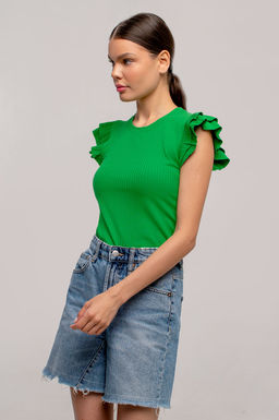 Арт. 3401/6 Футболка женская 42-50 (5 шт) Цвет:зеленый - Калинка фото 2