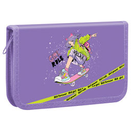 Пенал 1 отд. 190*110мм, ArtSpace "City Girl" (ПТ3-Л110001) ткань