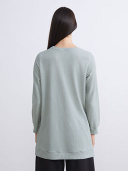 Bisiklet Yaka Dokulu Kad?n Tunik