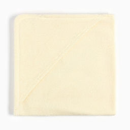 Полотенце-уголок махровый Крошка Я 85х85 см, цвет молочный, 340 г/м, 100% хлопок  фото 2