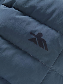 Куртка женская гибридная стёганая с капюшоном с графеновой подкладкой синего цвета 9622_1S