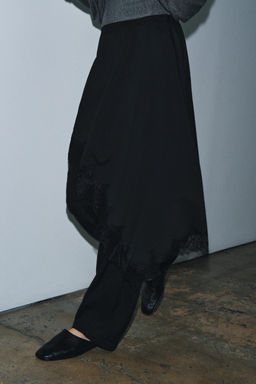 ASYMMETRIC LACE SKIRT ZW COLLECTION - Zara фото 9