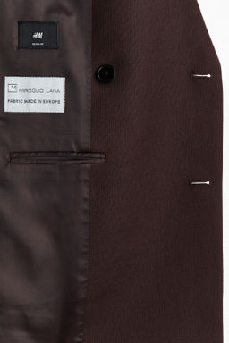 Regular Fit Wool-blend double-breasted jacket - H&m фото 7