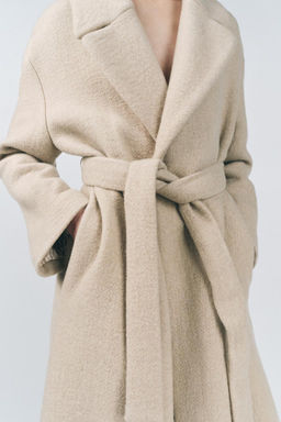 100% CASHMERE COAT ZW COLLECTION - Zara фото 4