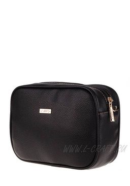 Стильная черная сумочка из экокожи. Модель №1376 - L-craft фото 3