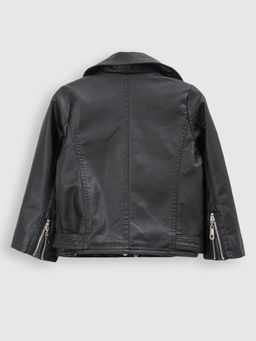 Куртка-косуха для девочки черный