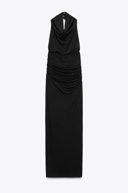 LONG HALTER DRESS WITH OPEN BACK - Zara фото 22